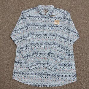 Ariat Men's Richie Long Sleeve Fitted Buttondown Shirt - Grey Print